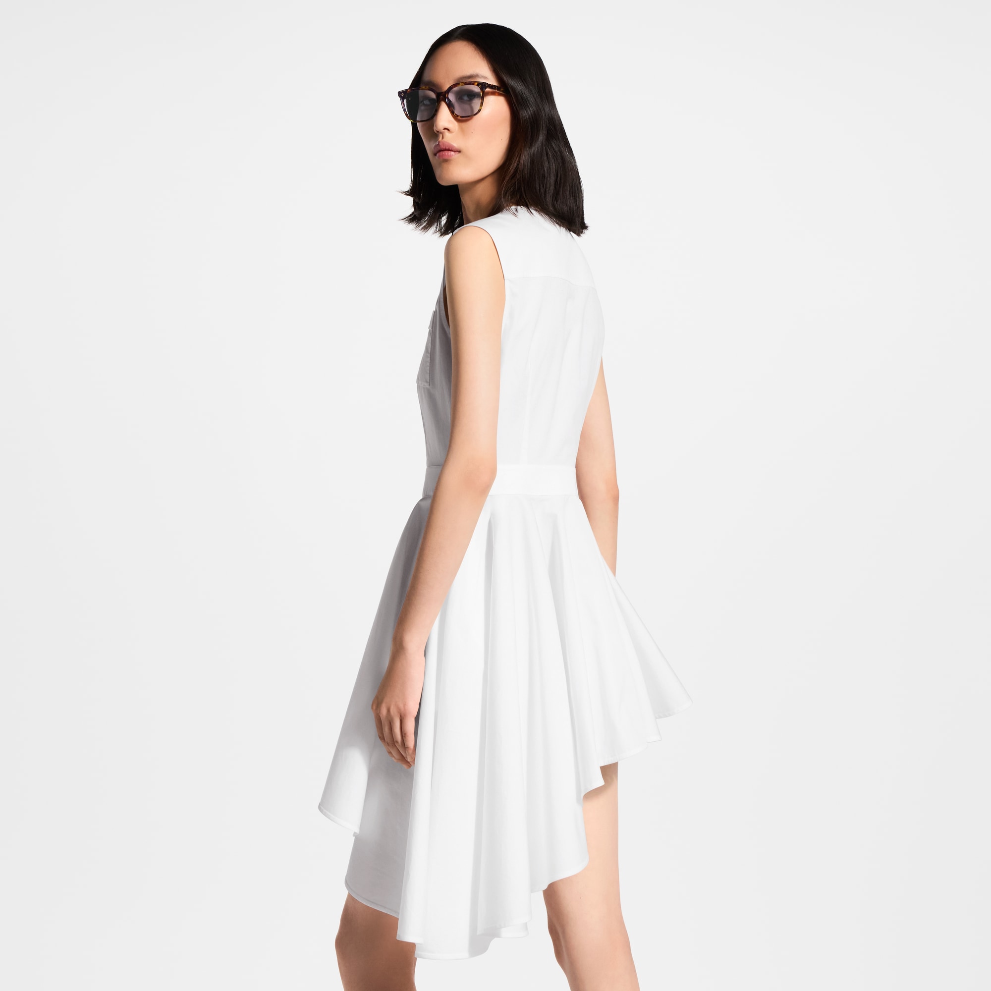 Asymmetrical Shirt Dress - Women - Ready-to-Wear | LOUIS VUITTON ®